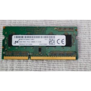 MICRON 4GB DDR3L PC3-12800 CL11 512MBX64 512X8 1.35V 204P SODIMM